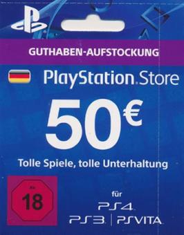 PlayStation Network Card - 50 Euro * 