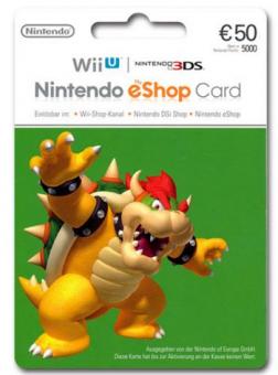 Nintendo eShop Code 50 Euro - Lieferung per E-Mail * 