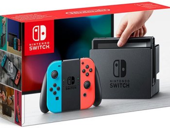 Nintendo Switch Konsole - Farbe: neonrot/neonblau 